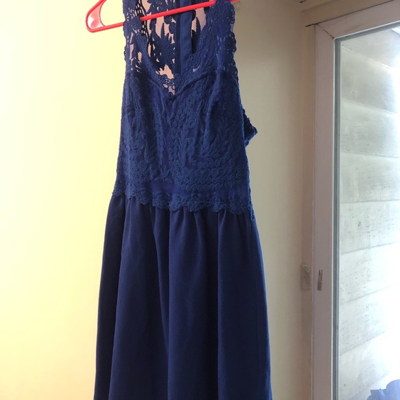 H&M Royal Blue Lace back mini dress - Picture 5 of 7